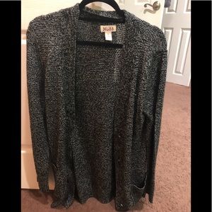 Grey knit cardigan